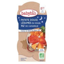 Menus Du Soir Patate douce Légumes du Soleil Riz de Camargue - Bols 2x200g